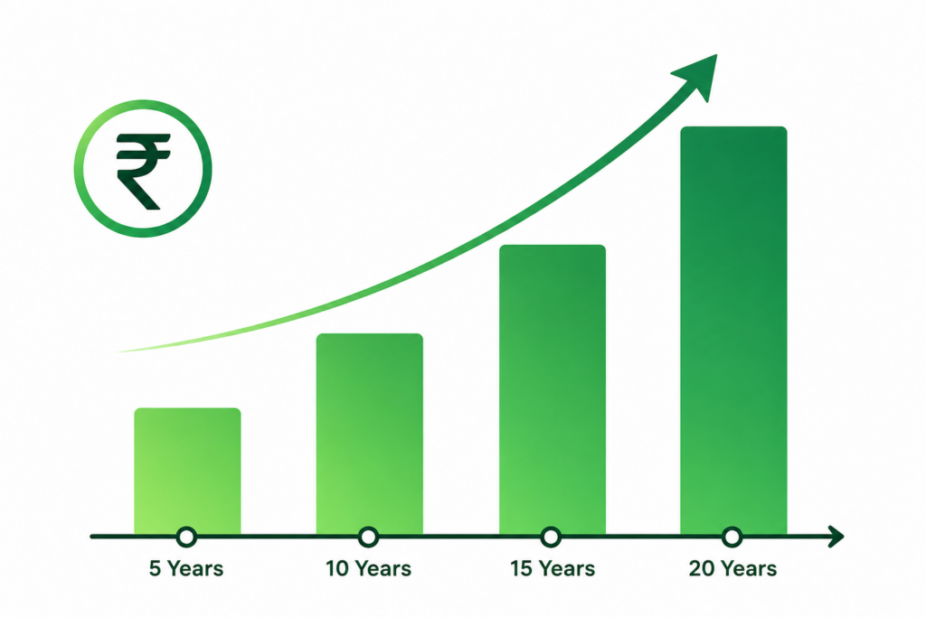 SIP investment setup on a mobile app in India