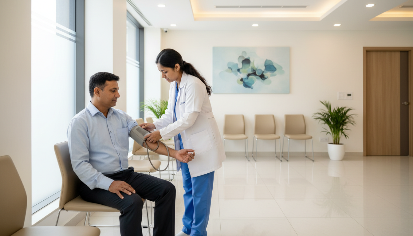 health checkup tests after 30 for men - illustration